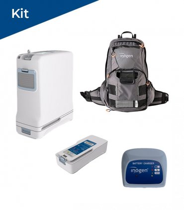 Inogen One G4 Kit "Vida Activa" con cargador, batería extra y mochila