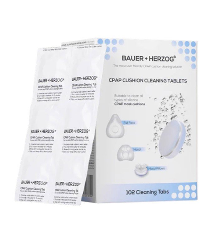 Pastillas limpiadoras para almohadillas de mascara CPAP - Bauer + Herzog