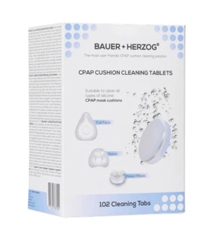 Pastillas limpiadoras para almohadillas de mascara CPAP - Bauer + Herzog